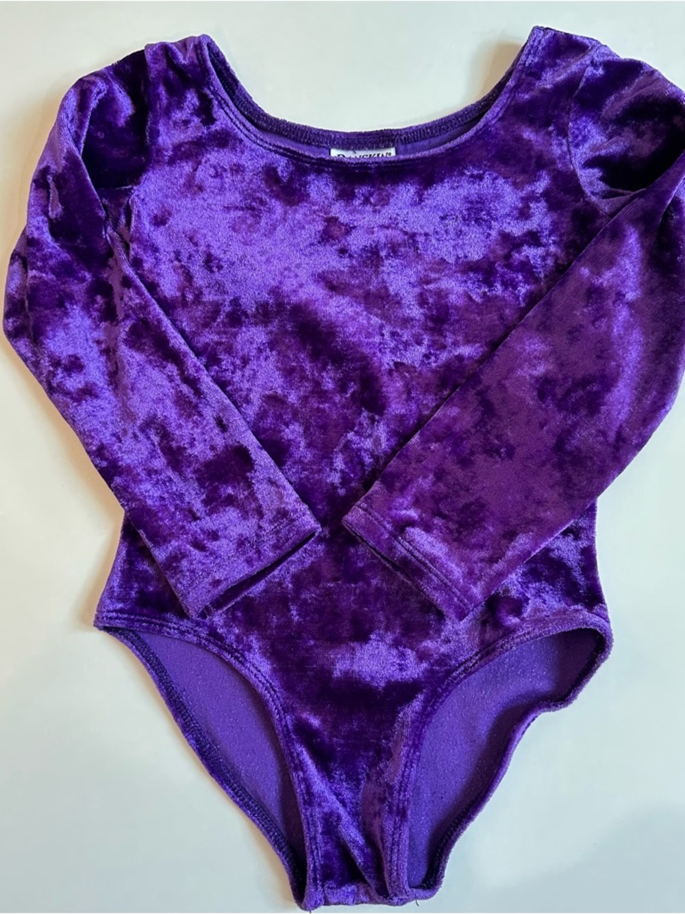 Danskin Now‎ Purple Velvet Long Sleeve Leotard Girls XXS